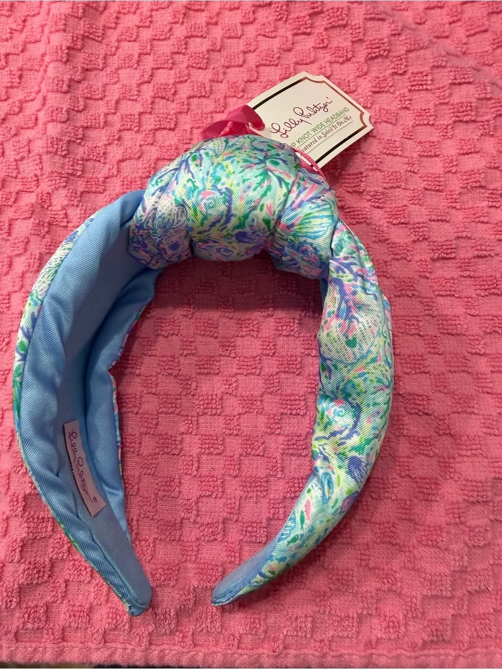 Lilly Pulitzer Top Knot Wide Headband - Multicolor Floral